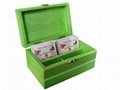 Small Wood Tea Gift Box Pocket