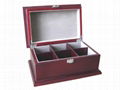 Finest Handcrafted 6 Compartment Wooden Tea Chest Box