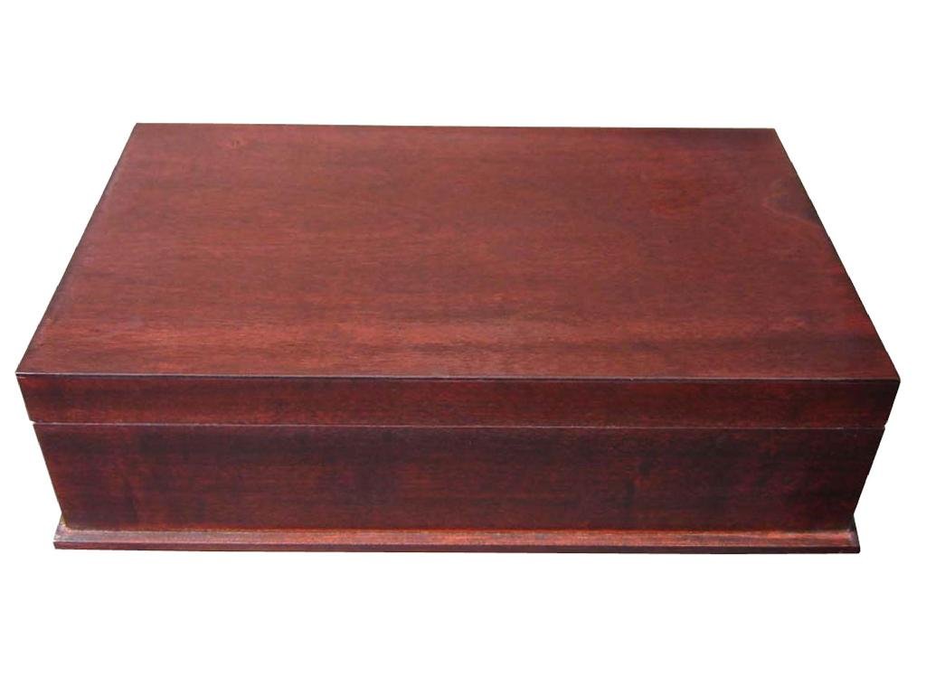 Black Wiped Wooden Tea Chest Box and Display Holder 2