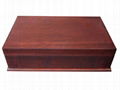 Black Wiped Wooden Tea Chest Box and Display Holder