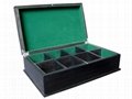 Black Wiped Wooden Tea Chest Box and Display Holder 4