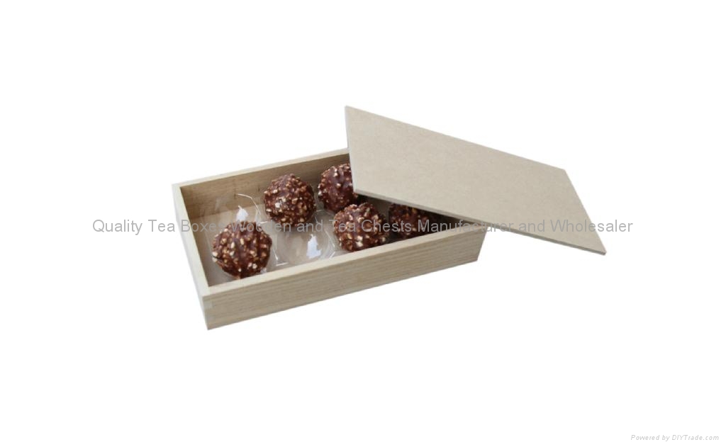 Unfinished Chocolate Wooden Gift Boxes