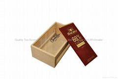 Smoothy Wooden Chocolate Gift Box with Glass Window