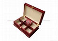 Rich Mahogany Compartment Wooden Tea Gift Packaging Storage Boxes and Display 2