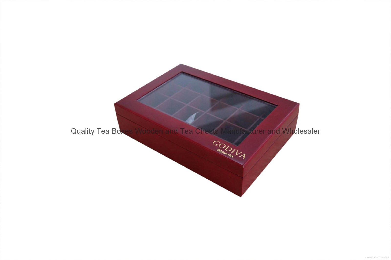 Wooden Chocolate Gift Boxes with Glass Window 3