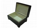 Small Luxuary Brown Wiped Wooden Tea Gift  Box