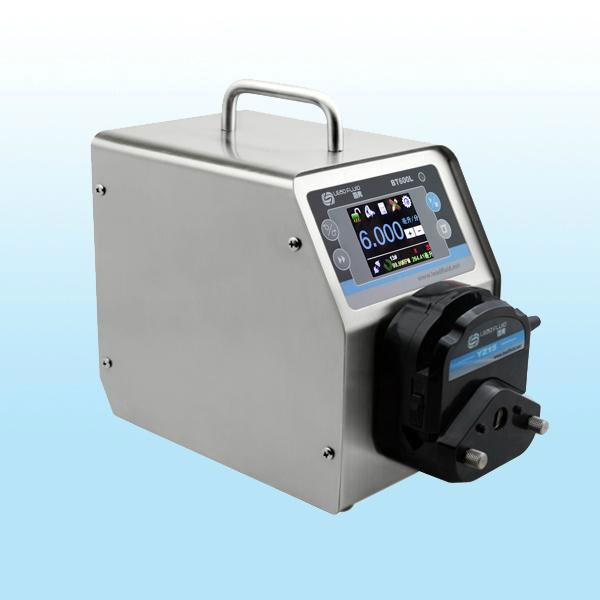 BT100L/300L/600L Intelligent flow peristaltic pump flow:0.00016-2300ml/min 3