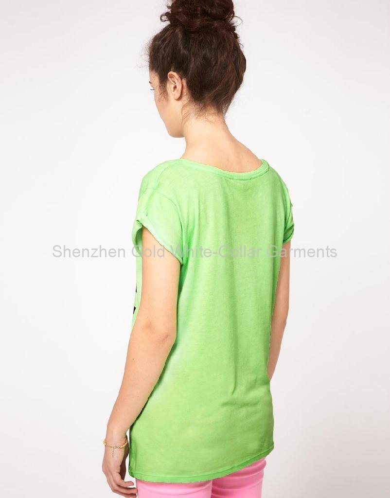 超透氣女人短袖印刷tshirt 2