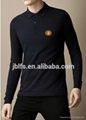 100% cotton long-sleeved men's POLO