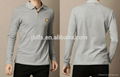 100% cotton long-sleeved men's POLO