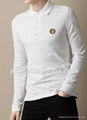 100% cotton long-sleeved men's POLO