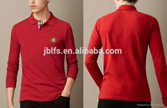 100% cotton long-sleeved men's POLO