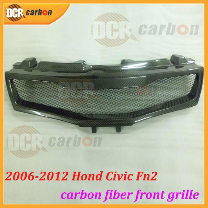 Carbon fiber front grille for 2006 - 2008 2009 2010 2011 Honda Civic Type R Fn2