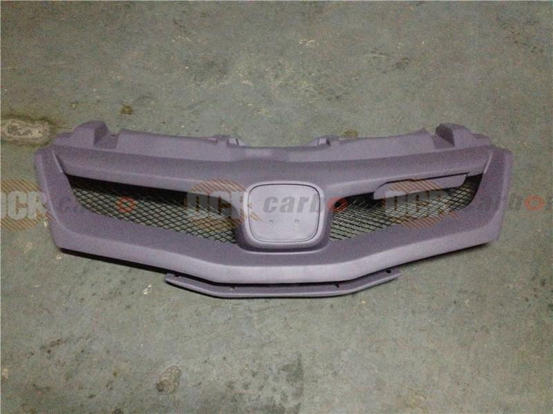 Mugen style carbon fiber & fiber glass front grille for 2006 2011 Honda Civic 