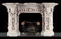 MARBLE CARVING-FIREPLACE