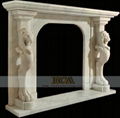 MARBLE CARVING-FIREPLACE