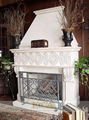 marble carving-fireplace