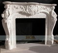 marble carving-fireplace