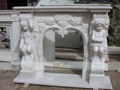 marble carving-fireplace