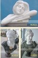 MARBLE CARVING-LADY BUST