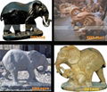 MARBLE CARVING-ANIMAL SERIES-ELEPHANT