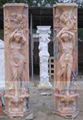 MARBLE CARVING-COLUMN SERIES-STATUE COLUMN