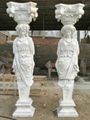 MARBLE CARVING-STATUE COLUMN 