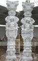 MARBLE CARVING-STATUE COLUMN 