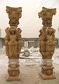 MARBLE CARVING-STATUE COLUMN 