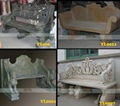 MARBLE CARVING-TABLE AND CHAIR