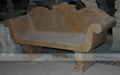 MARBLE CARVING-TABLE AND CHAIR