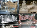 MARBLE CARVING-TABLE AND CHAIR 