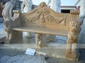 MARBLE CARVING-TABLE AND CHAIR 