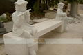 MARBLE CARVING-TABLE AND CHAIR 