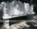 MARBLE CARVING-TABLE AND CHAIR 