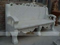 MARBLE CARVING-TABLE AND CHAIR 