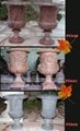 MARBLE CARVING-FOLOWER POT 1