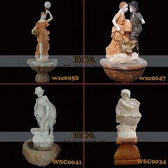 MARBLE CARVING-FOUNTAIN SERIES-SCULPURE FOUNTAIN