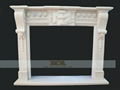 MARBLE CARVING-FIREPLACE