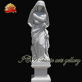 Manufacture home decorative hand carved famous white marble statue 2