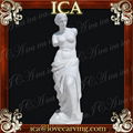 Manufacture home decorative hand carved famous white marble statue 3