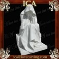 Manufacture home decorative hand carved famous white marble statue 4