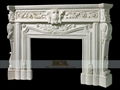 marble carving-fireplace