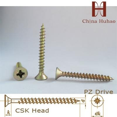 POZI countersunk head galvanized chipboard screws--decoration screws
