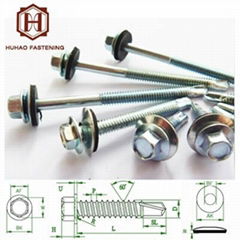 Hex head self-drilling screw