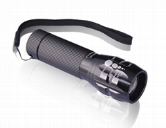 LED Flashlights Sliding zoom High Power CREE Torch lights