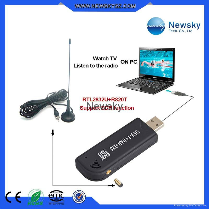 High Quality DVB-T PC TV Tuner Support Strong SDR and FM Function 4