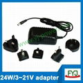 Interchangeable plug usb charger 5v 7v 9v 12v