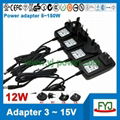 Interchangeable plug usb charger 5v 7v 9v 12v