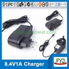 rechargeable battery charger 8.4v 4.2v 12.6v 16.8v 21v 25v 29.4v
